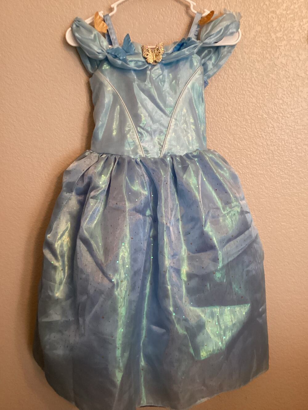NWT Disney Park Cinderella Live Action Butterfly Dress-up Ballgown Costume S 7/8